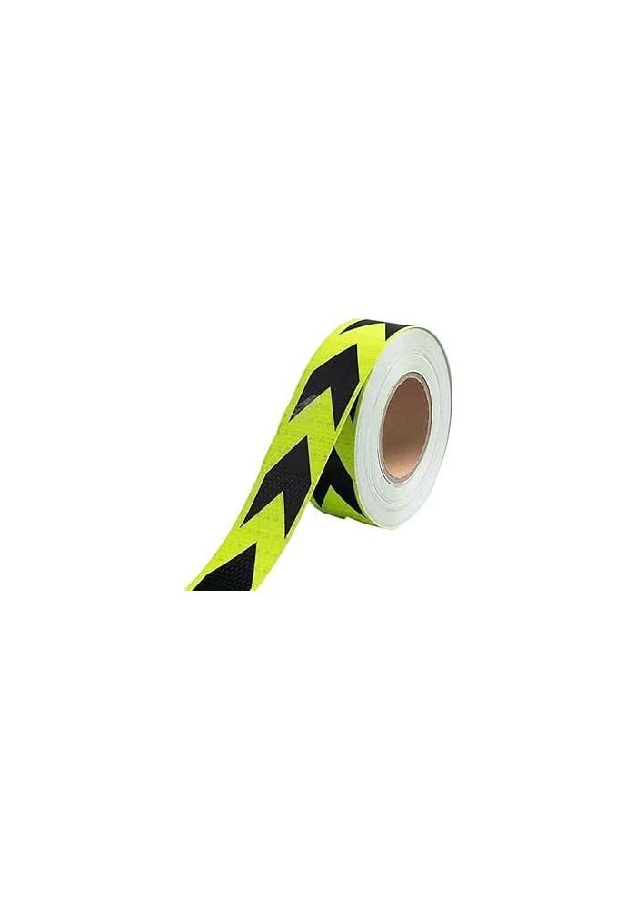 Duravel Green and Black Arrow Reflective Tape - 50 Metres - Image 1